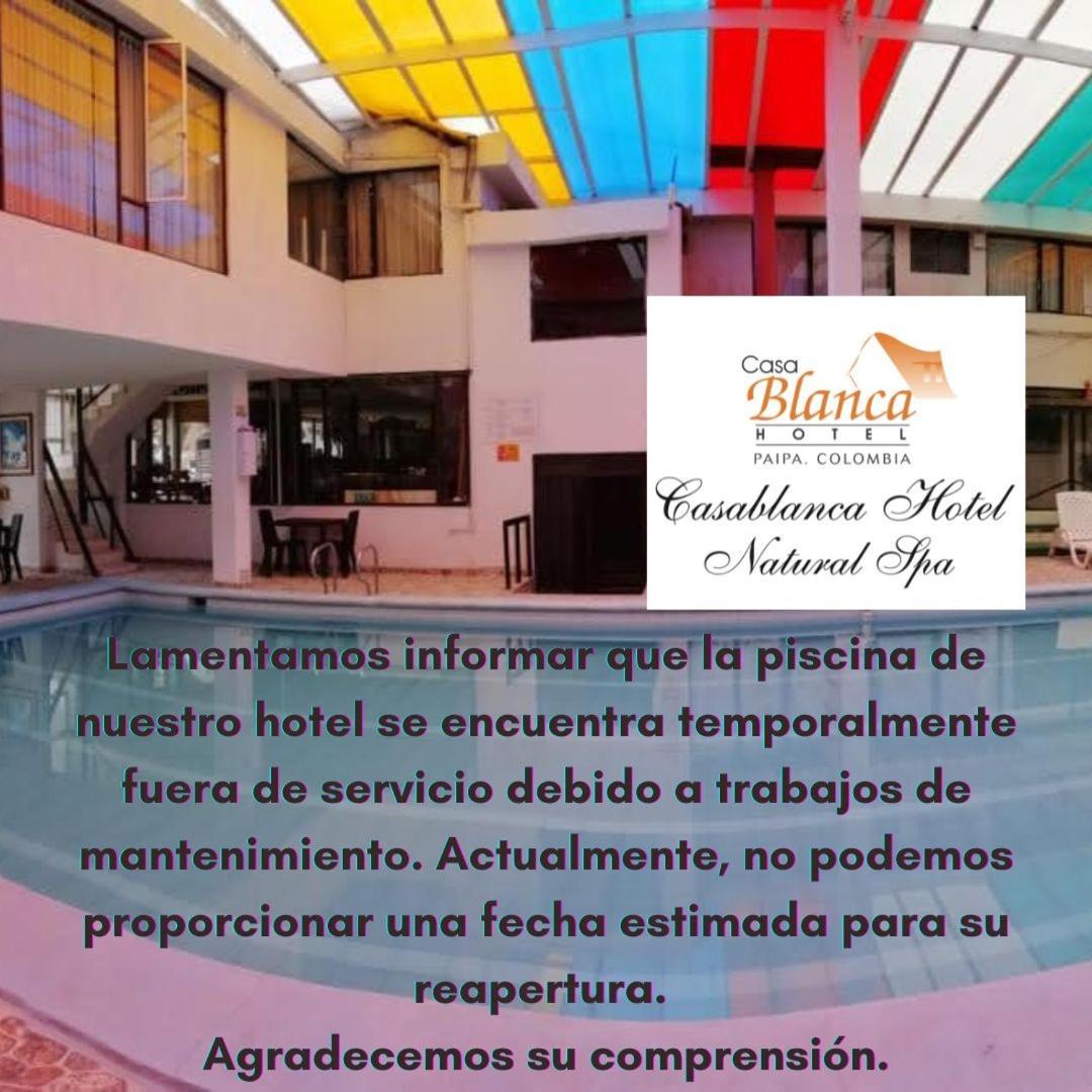 Hotel Casablanca Natural Spa Paipa Exterior foto